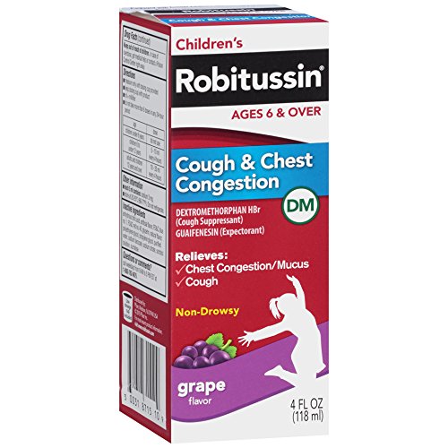 ROBITUSSIN DM CHILDRENS COUGH & CHEST CONGESTION 8-3-4 FLUID OUNCE