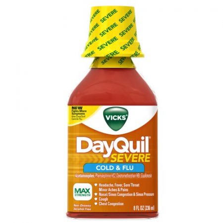 DAYQUIL LIQUID SEVERE COLD & FLU 2-6-8 FLUID OUNCE