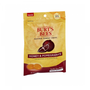 Burt's Bees Throat Drops Honey & Pomegranate 48/20ct