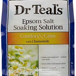 Dr Teal's Epsom Salt Soaking Solution, Comfort - Calm with Chamomile, 3 lbs