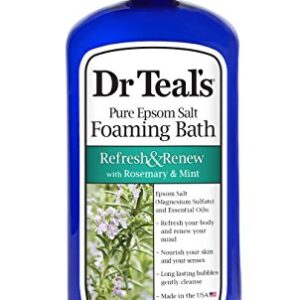 Dr. Teal's Refresh & Renew with Rosemary and Mint Foaming Bath, 34 oz