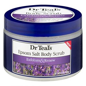 Dr Teals Exfoliate & Renew Lavender Epsom Salt Body Scrub, 16 oz