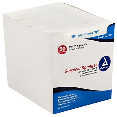 Sterile Gauze Sponges, 2x2 8ply 3,000/Case