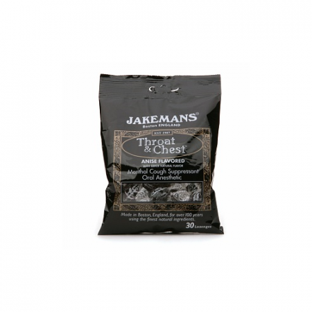 Jakemans Throat & Chest Lozenges Anise Flavored 30 EA