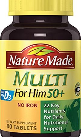 Nature Made Multi For Him 50+, Made with D 3, 90 Count