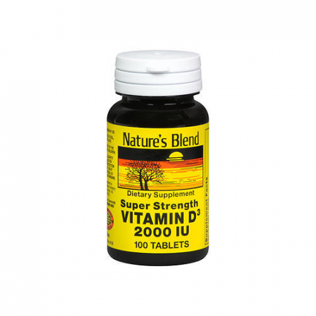 Nature's Blend Vitamin D3 2000 IU 100 Tablets
