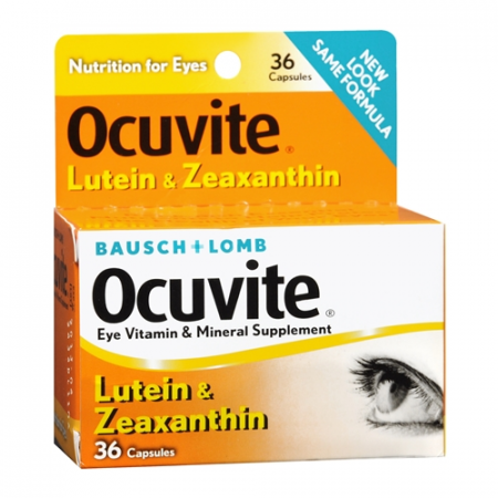 Ocuvite Lutein Vitamin & Mineral Supplement 36 ct Capsules