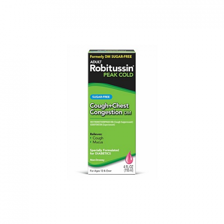 Robitussin Adult Cough + Chest Congestion DM Liquid Sugar-Free 4 OZ