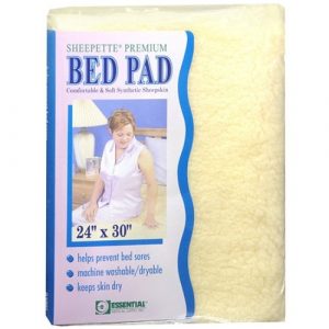 Essential Medical Supply Sheepette Synthetic Lambskin Bed Pad, 24 x 30