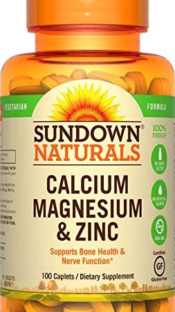 Sundown Naturals Calcium Magnesium and Zinc Caplets 100 CP