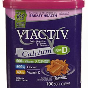 VIACTIV CALCIUM CHEWS 100CT CARAMEL