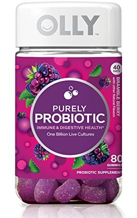 Olly Purely Probiotic Vitamin Dietary Supplement Gummie, Bramble Berry, 80ct