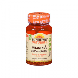 SUNDOWN VIT-A SOFTGEL 8000IU 100