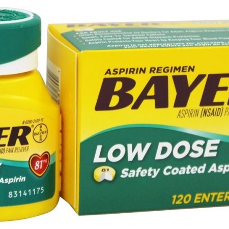 Bayer Low Dose Safety Coated Aspirin 81 mg Tablets 120 TB