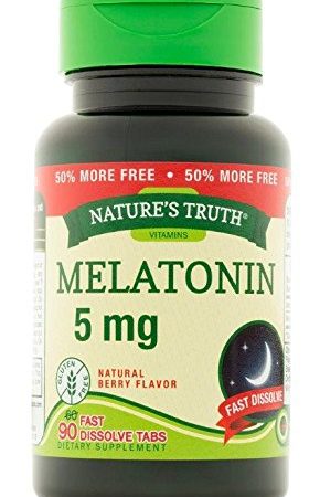 Nature's Truth Melatonin Tablets Capsules, 90 Count