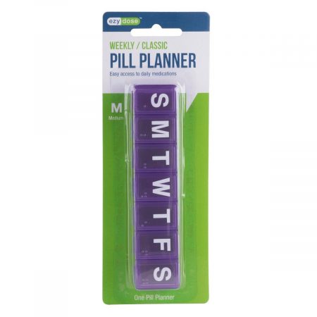 7 Day Pill Reminder - Size Medium (color may vary)