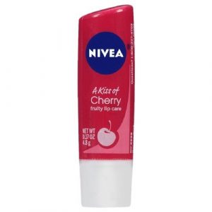 Nivea A Kiss of Cherry Flavored Tinted Lip Care 0.17Oz Lip Balm