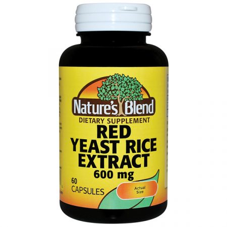 Nature's Blend Red Yeast Rice Extract 600 mg 60 Capsules