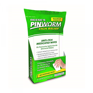 REESE'S PINWORM ITCH RELIEF WIPE 20