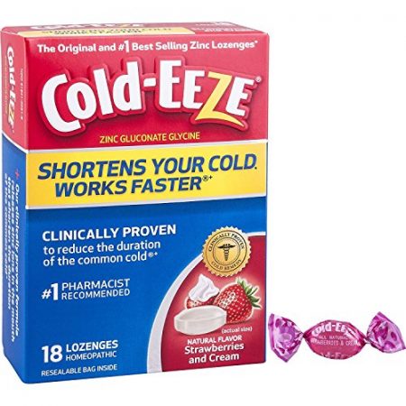 Cold-Eeze Cold Remedy Lozenges, Strawberries & Cream - 18 Ct