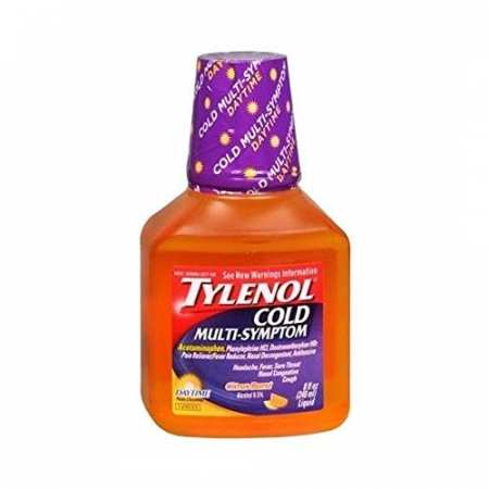 Tylenol Cold Multi-Symptom Liquid Daytime Citrus Burst, 8 oz