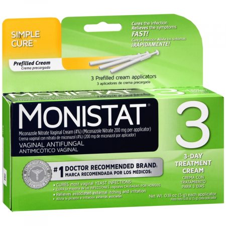 Monistat 3 Simple Cure Vaginal Antifungal Prefilled Cream - 1 EA