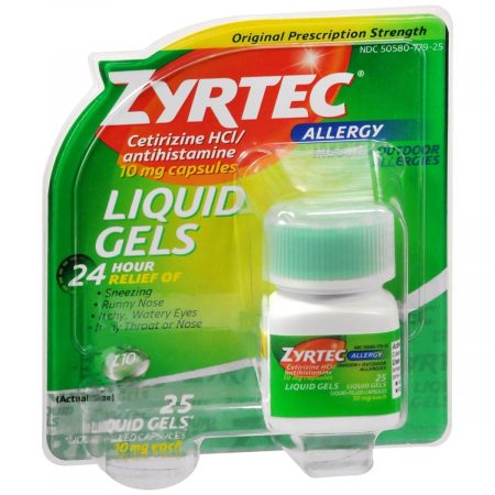 Zyrtec 10 mg Liquid Gels - 25 CP