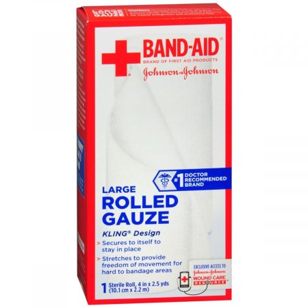 BAND-AID Rolled Gauze Large - 2.5 YD