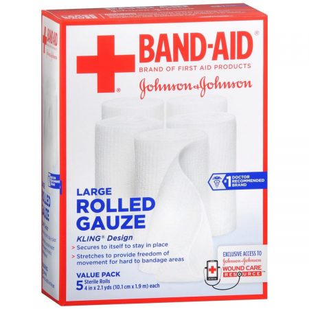 BAND-AID Rolled Gauze Large - 10.5 YD