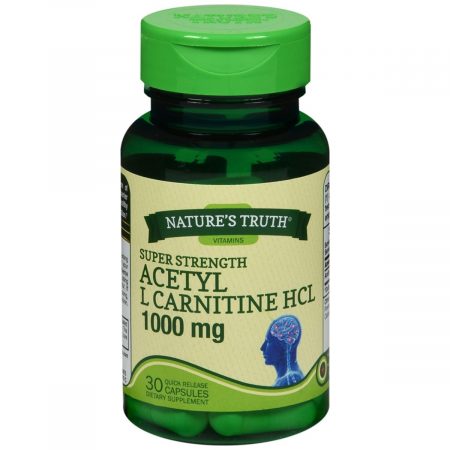 Nature's Truth Acetyl L Carnitine HCL 1000 mg Quick Release Capsules - 30 CP