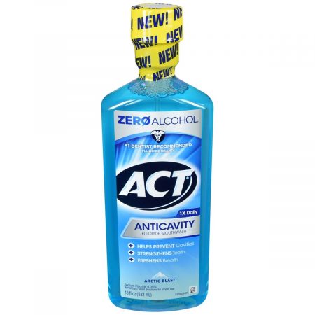 ACT Anticavity Fluoride Mouthwash Arctic Blast - 18 OZ
