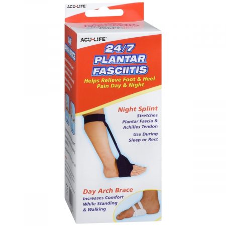 Acu-Life 24/7 Plantar Fasciitis Night Splint and Day Arch Brace - 1 EA