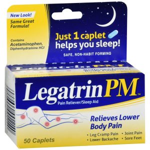 Legatrin PM Pain Reliever/Sleep Aid Caplets - 50 CP