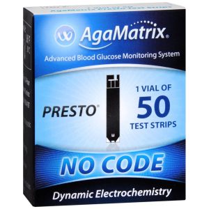 WaveSense AgaMatrix Presto Test Strips - 50 EA