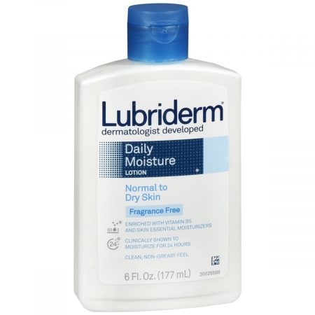 Lubriderm Daily Moisture Lotion Normal to Dry Skin Fragrance Free - 6 OZ