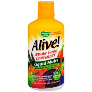 Nature's Way Alive Whole Food Energizer Liquid Multi Vitamin & Mineral Citrus Flavor - 30.4 OZ