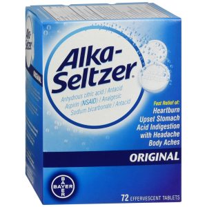 Alka-Seltzer Effervescent Tablets Original - 72 TB