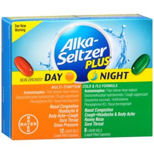 Alka-Seltzer Plus Multi-Symptom Cold & Flu Formula Liquid Gels Day & Night - 20 CP