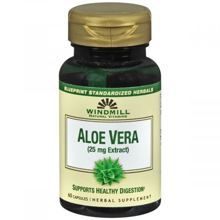 Windmill Aloe Vera Herbal Supplement Capsules - 60 CP
