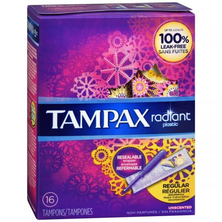 Tampax Radiant Tampons Regular Unscented - 16 EA