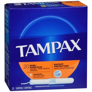Tampax Cardboard Tampons Super Plus Absorbency - 20 EA