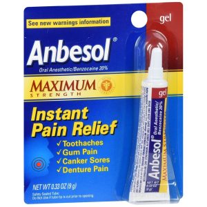 Anbesol Instant Pain Relief Gel Maximum Strength - 0.33 OZ