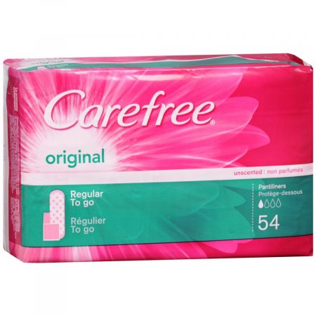 CAREFREE Original Pantiliners To Go Regular Unscented - 54 EA