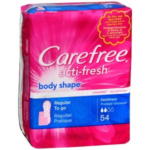 CAREFREE Acti-Fresh Body Shape Regular To Go Pantiliners - 54 EA