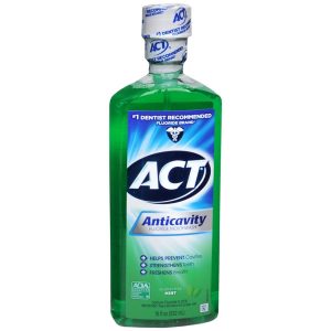 ACT Anticavity Fluoride Mouthwash Mint - 18 OZ