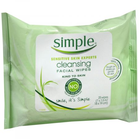 Simple Cleansing Facial Wipes - 25 EA