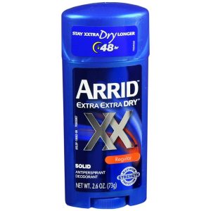 ARRID XX Extra Extra Dry Antiperspirant Deodorant Solid Regular - 2.6 OZ