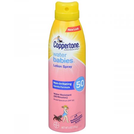 Coppertone Water Babies Sunscreen Lotion Spray SPF 50 - 6 OZ