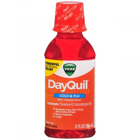 Vicks DayQuil Cold & Flu Liquid - 12 OZ