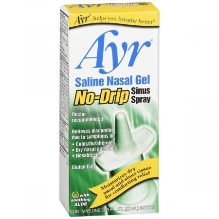 Ayr Saline Nasal Gel No-Drip Sinus Spray - 0.75 OZ